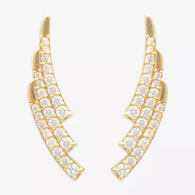 Mixit Hypoallergenic Cubic Zirconia Wing Ear Climbers