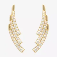 Mixit Hypoallergenic Cubic Zirconia Wing Ear Climbers