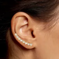 Mixit Hypoallergenic Cubic Zirconia Ear Climbers