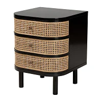 Nabila 3-Drawer Nightstand