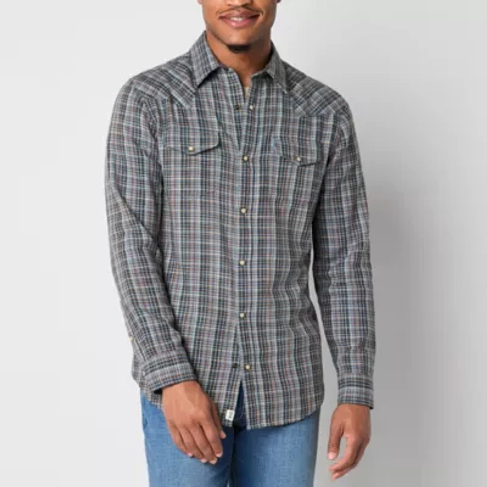 mutual weave Mens Long Sleeve Western Shirt