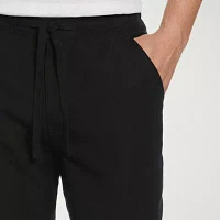 Cubavera 30" Inseam Linen Drawstring Mens Regular Fit Flat Front Pant