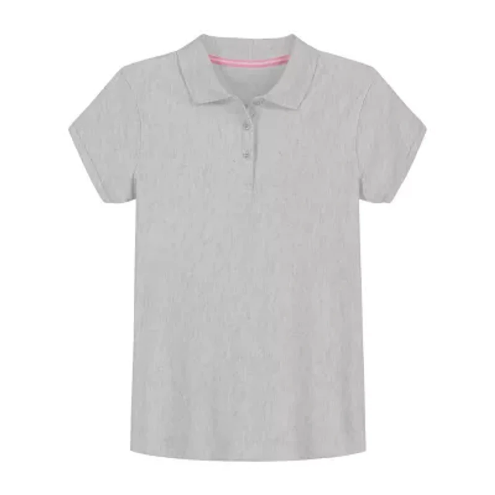 IZOD Little & Big Girls Short Sleeve Polo Shirt