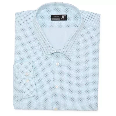 J. Ferrar Mens Big & Tall Regular Fit Easy Care Stretch Fabric Long Sleeve Dress Shirt