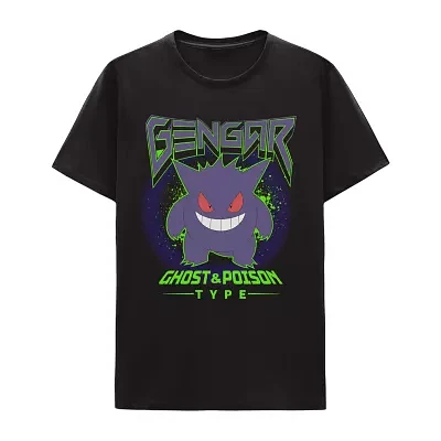 Little & Big Boys Gengar Crew Neck Short Sleeve Pokeman Graphic T-Shirt
