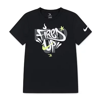 Nike 3BRAND by Russell Wilson Big Boys Crew Neck Short Sleeve Graphic T-Shirt