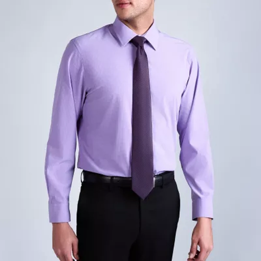 Haggar Mens Classic Fit Long Sleeve Dress Shirt