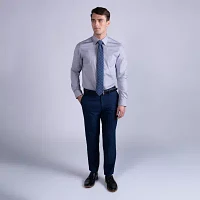 Haggar Mens Slim Fit Long Sleeve Dress Shirt