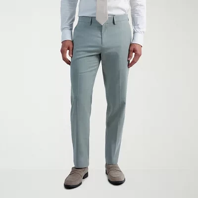 Haggar Twill Mens Stretch Fabric Flat Front Suit Pant