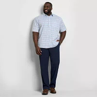 Van Heusen Big and Tall Mens Regular Fit Short Sleeve Button-Down Shirt