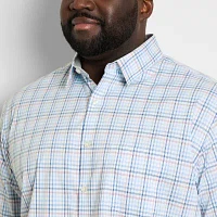 Van Heusen Big and Tall Mens Regular Fit Short Sleeve Button-Down Shirt