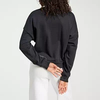 adidas 3 Stripes French Terry Crew Sweatshirt