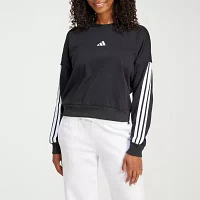 adidas 3 Stripes French Terry Crew Sweatshirt