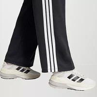 adidas Essential 3 Stripe French Terry Wide Leg Pant