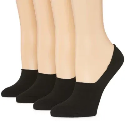 Peds 4 Pair Multi-Pack Breathable Liner Socks - Womens