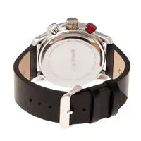 Breed Unisex Adult Black Leather Strap Watch Brd7201