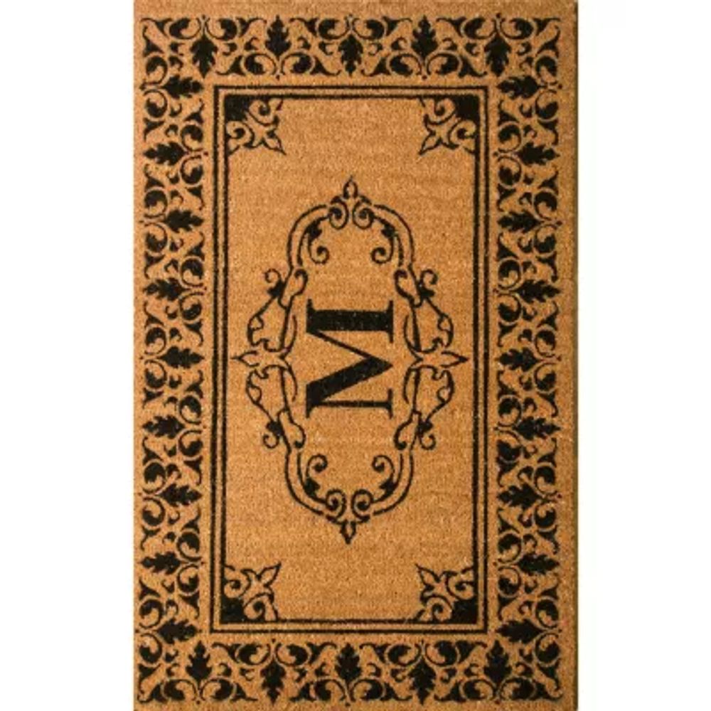 nuLoom Novelty Monogrammed Coir Outdoor Doormat - 3'x6'