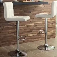 Signature Design by Ashley® Bellatier Set of 2 Upholstered Adjustable Height Barstools