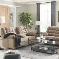 Signature Design by Ashley® Workhorse Reclining Loveseat with Console