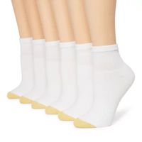 Gold Toe Sport 6 Pair Quarter Ankle Socks Womens