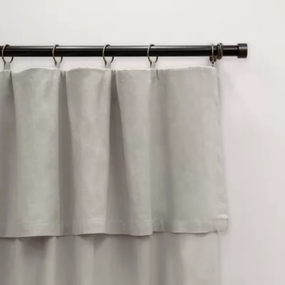 Mercantile Drop Cloth Light-Filtering Rod Pocket Set of 2 Curtain Panel