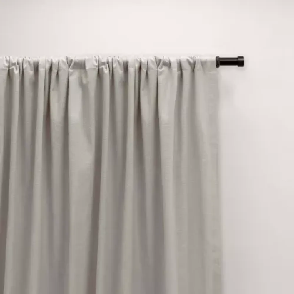 Mercantile Drop Cloth Light-Filtering Rod Pocket Set of 2 Curtain Panel