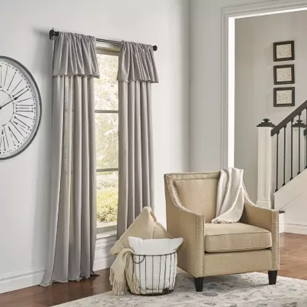 Mercantile Drop Cloth Light-Filtering Rod Pocket Set of 2 Curtain Panel