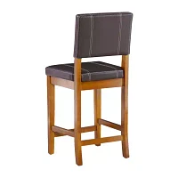 Triena Milano Counter-Height Upholstered Barstool with Back