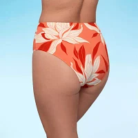 S3 Swim Womens Lined Floral High Waist Bikini Swimsuit Bottom