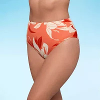 S3 Swim Womens Lined Floral High Waist Bikini Swimsuit Bottom