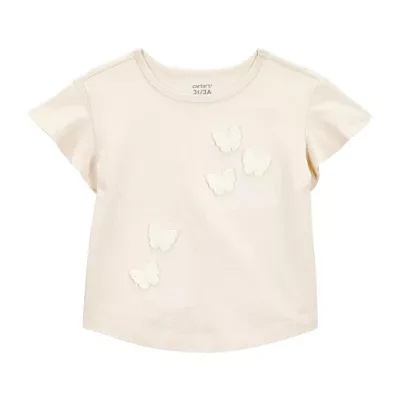 Carter's Toddler Girls Round Neck Short Sleeve T-Shirt