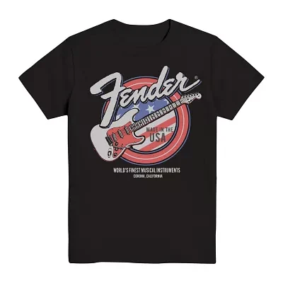 Little & Big Boys Fender Americana Crew Neck Short Sleeve Graphic T-Shirt