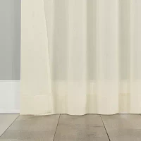 Indigo Road by Egypt Sherrod Nahla 100% Cotton Rod Pocket Sheer Single Curtain Panel