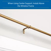 Sun Zero Room Darkening Bronn Industrial 3/4 Curtain Rod