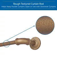 Sun Zero Room Darkening Bronn Industrial 3/4 Curtain Rod