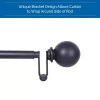 Sun Zero Room Darkening Philip 3/4 Curtain Rod