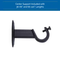 Sun Zero Room Darkening Philip 3/4 Curtain Rod