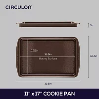 Circulon® Nonstick Bakeware, 11X17-Inch Cookie Sheet, Chocolate