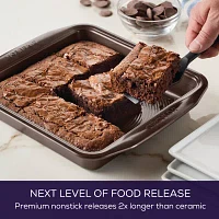 Circulon® Nonstick Bakeware, 9-Inch Square Cake Pan, Chocolate