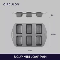 Circulon® Total Nonstick Bakeware 6-cup Mini Loaf Pan