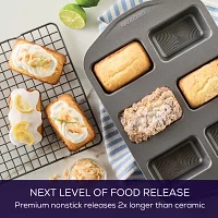 Circulon® Total Nonstick Bakeware 6-cup Mini Loaf Pan