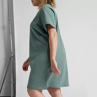 PUMA Short Sleeve T-Shirt Dress Plus