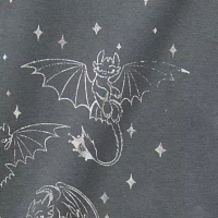 Grayson Threads, The Label Juniors How To Train Your Dragon Movie Oversized Womens Crew Neck Short Sleeve Graphic T-Shirt
