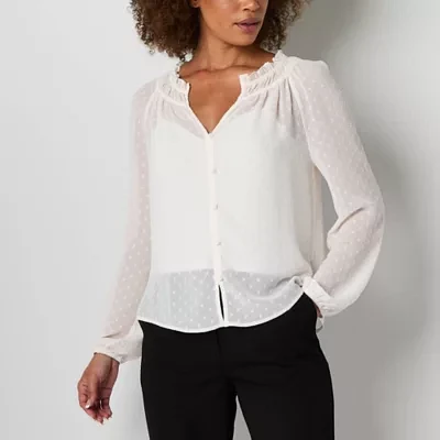 Brannan Womens Long Sleeve Blouse