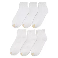 Gold Toe Athletic Sport 6 Pair Quarter Ankle Socks Mens