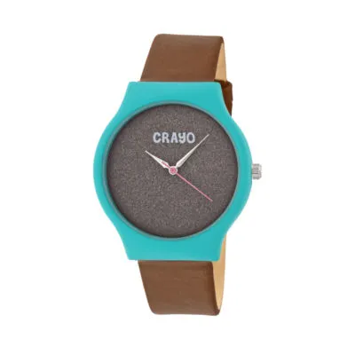 Crayo Womens Brown Strap Watch Cracr4505