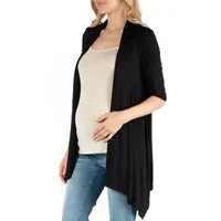 24/7 Comfort Apparel Loose Fit Open Front Cardigan