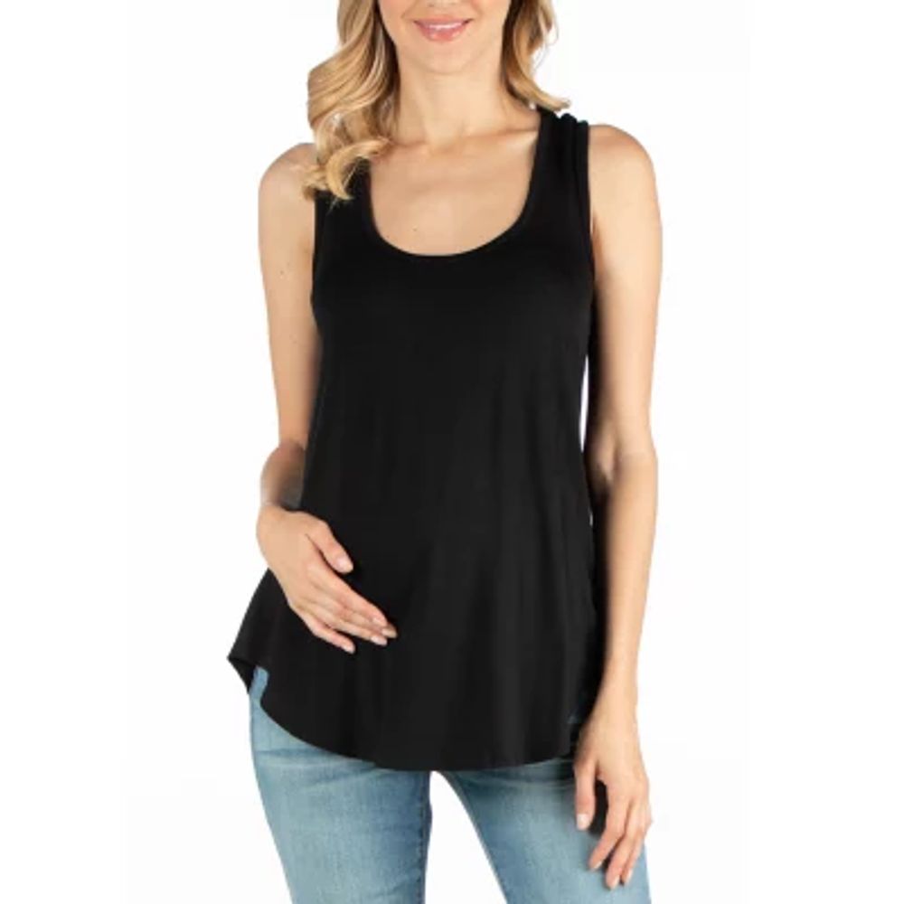 Leading Lady Women's Nursing Tank Chemise , Black, Small at