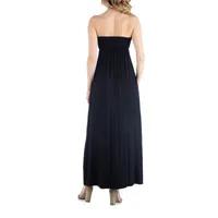 24/7 Comfort Apparel Sleeveless Empire Waist Maxi Dress