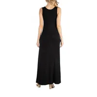 24/7 Comfort Apparel Scoop Neck Sleeveless Maxi Dress